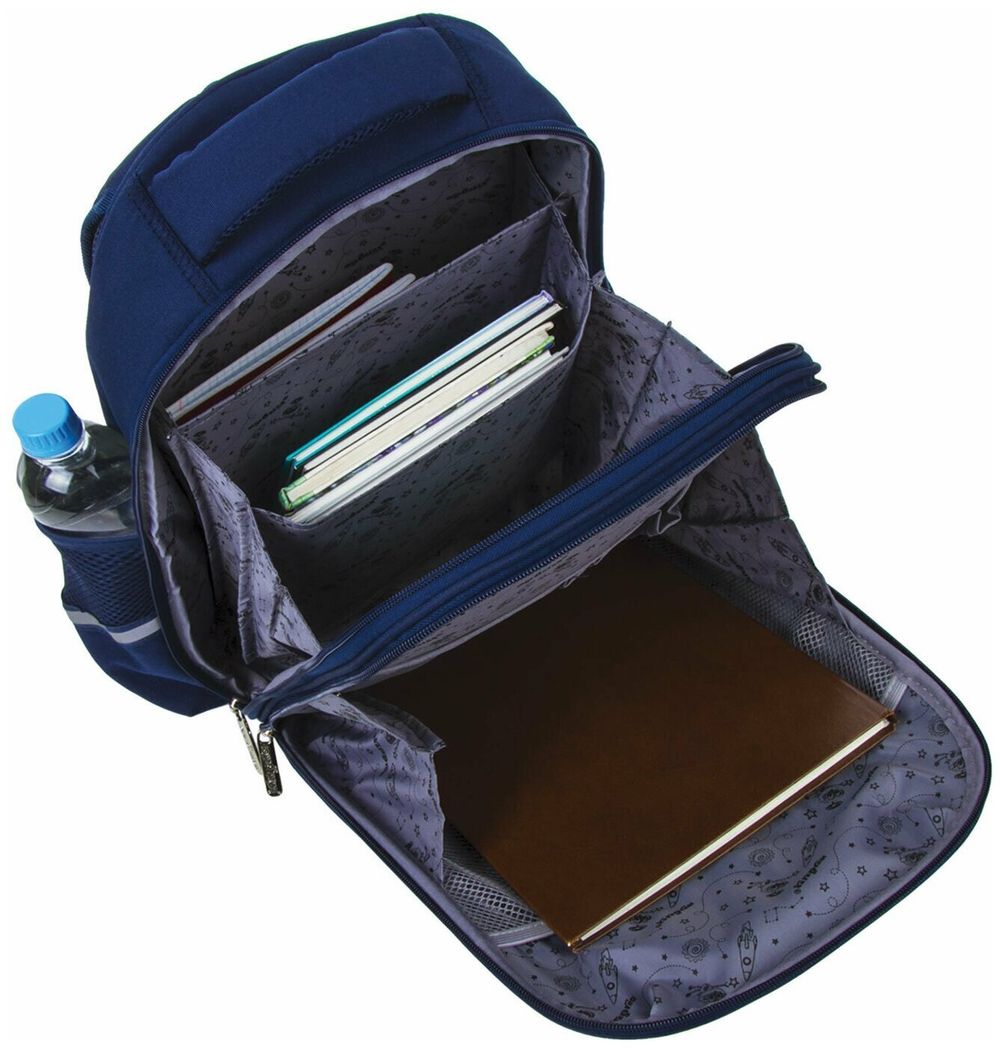 Ранец ЮНЛАНДИЯ LIGHT, 2 отделения, "Sneakers", 38х29х16 см, 228793