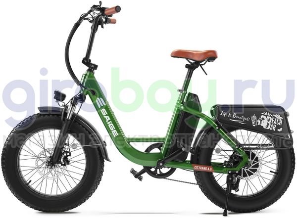 Электровелосипед Saige Cityrange 4.0 (48V/13Ah) - Зелёный фото №1