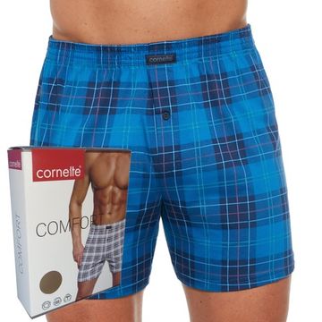 Трусы мужские семейные Cornette Comfort сине-голубая геометрия 002/267