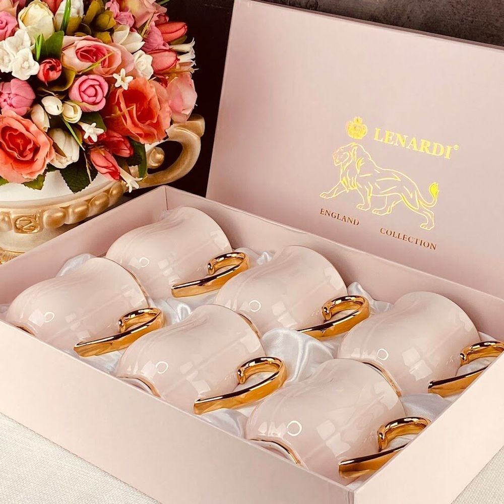 Lenardi 133-368 Набор из 6 кружек 400мл MULTICOLOR в под.уп.(х6)Фарфор