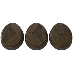 857-у | Форма для шоколадных изделий "Пасхальные яйца" (275*175 мм)