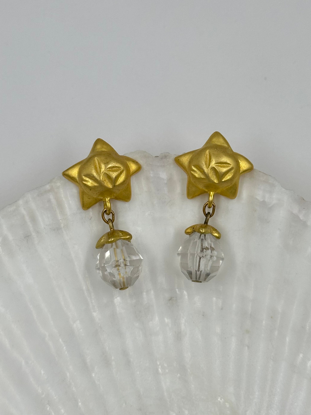 Серьги Звёздочки с подвесками