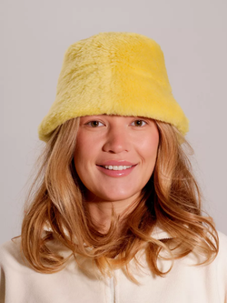 Панама из шерсти мериноса, желтая, SilverFox