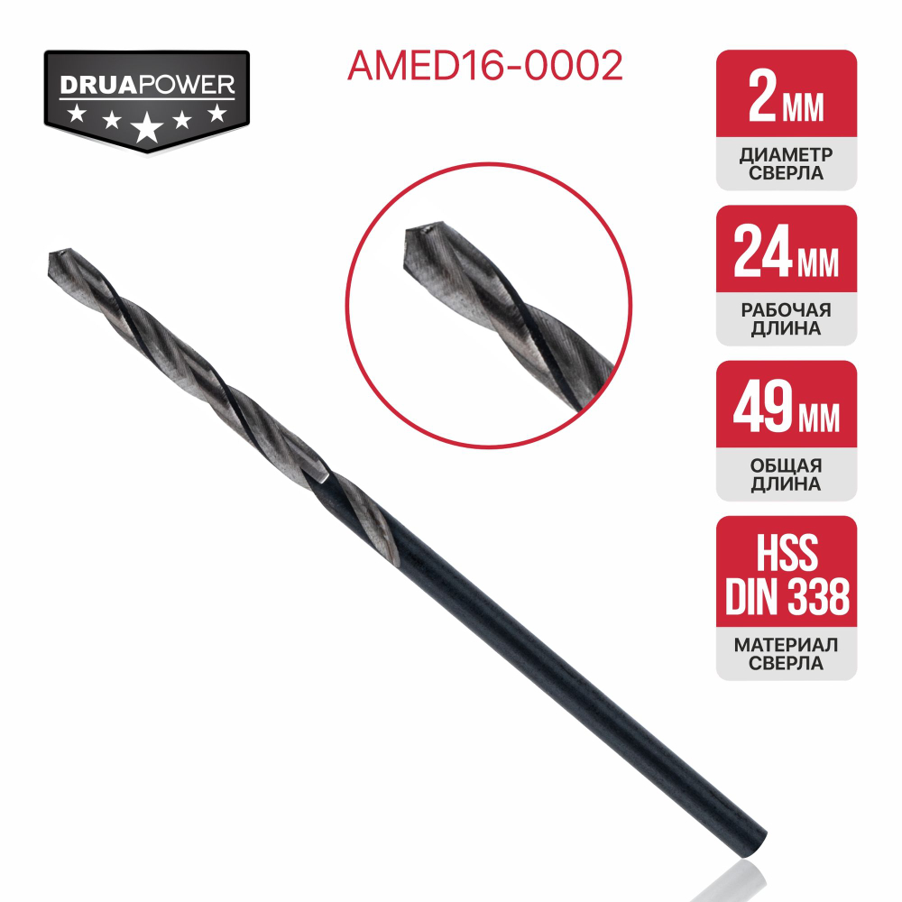 Сверло по металлу самоцентрирующееся P.I.T. серия DRUA AMED16-0002
