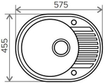 Мойка TOLERO R-122 бежевый №101