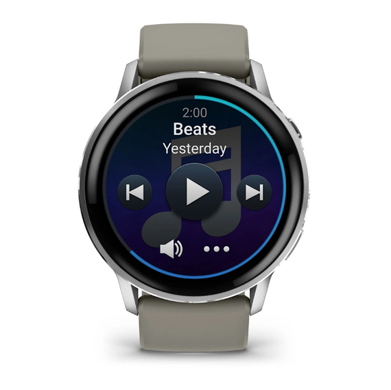 Умные часы Garmin Venu 4 - 45мм Silver with Silver Grey Silicone Band