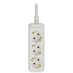 Удлинитель электрический ЭРА U-3e-1,5m-3x1 с заземлением 3 розетки 1,5м ПВС 3x1мм2 16А