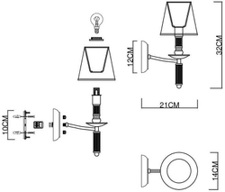 Бра EVOLUCE SLE1115-201-01