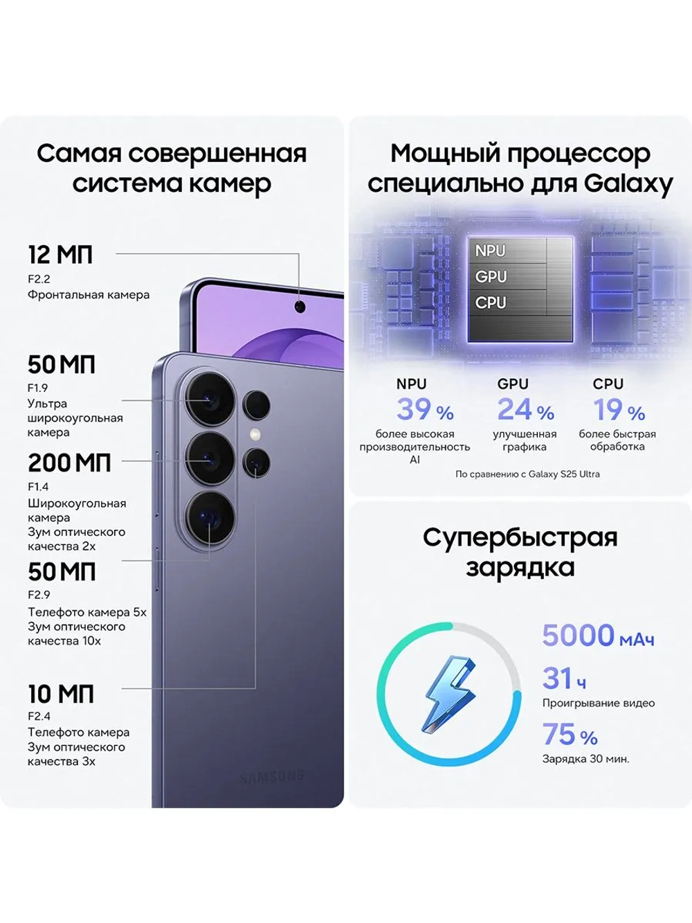 Смартфон Samsung Galaxy S26 Ultra SM-S948BZVQCAU