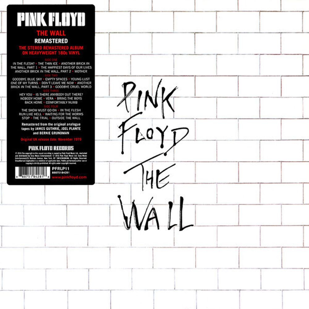 Pink Floyd. The Wall (180 Gram Black Vinyl, Gatefold, 2 LP) Пинк Флойд. Стена