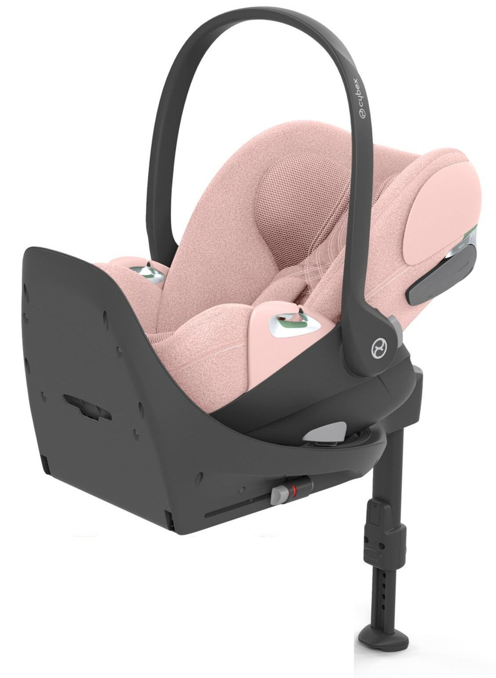 Коляска Cybex Balios S Lux SLV complete Cloud T Peach Pink Plus Base T 4 в 1 Stone Grey с дождевиками