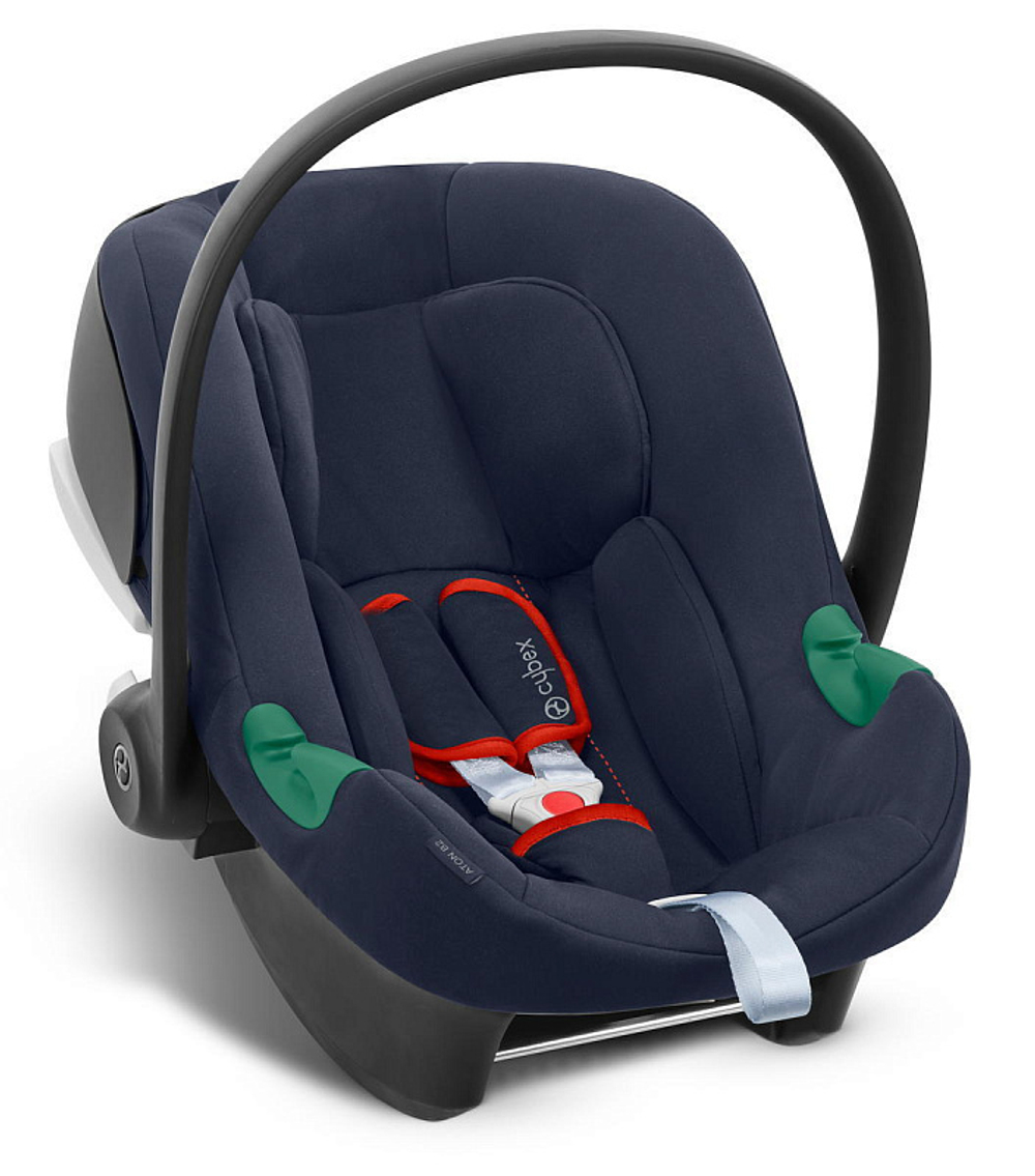 Коляска 3 в 1 Cybex Priam IV Rosegold complete и автокресло Aton B2 i-Size Bay Blue Cozy Beige