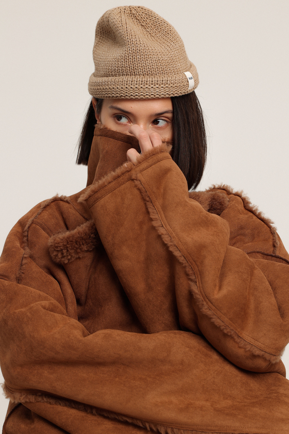 Дубленка с планкой