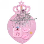 Набор аксессуаров для волос детский «New year's fashion- Принцесса», микс 3 цвета (диадема, 4 резинки, 2 заколки), 12*17 см