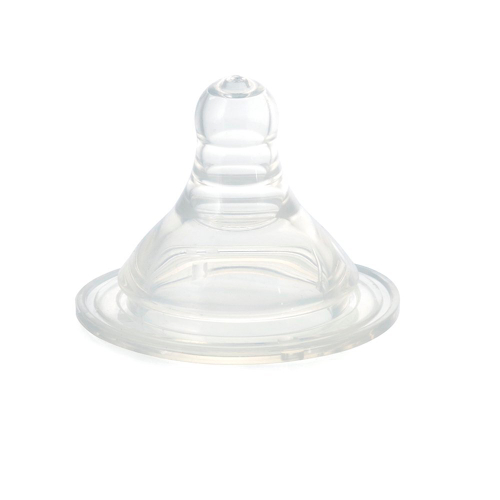 Соска силиконовая классической формы для бутылочки с широким горлом с Х-образным отверстием для густой пищи ПОМА 1 шт. с 6 месяцев