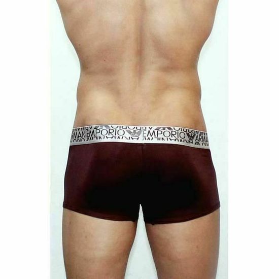 Мужские трусы боксеры модальные Emporio Armani коричневые