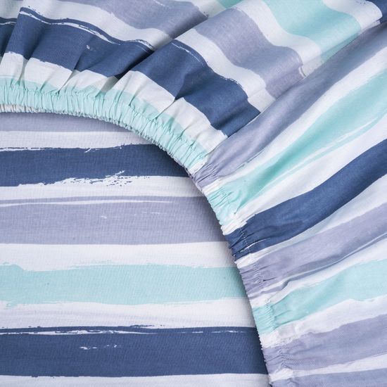 Простыня на резинке  Валерия,  90x200х30 см. , бязь  DOMTEKC