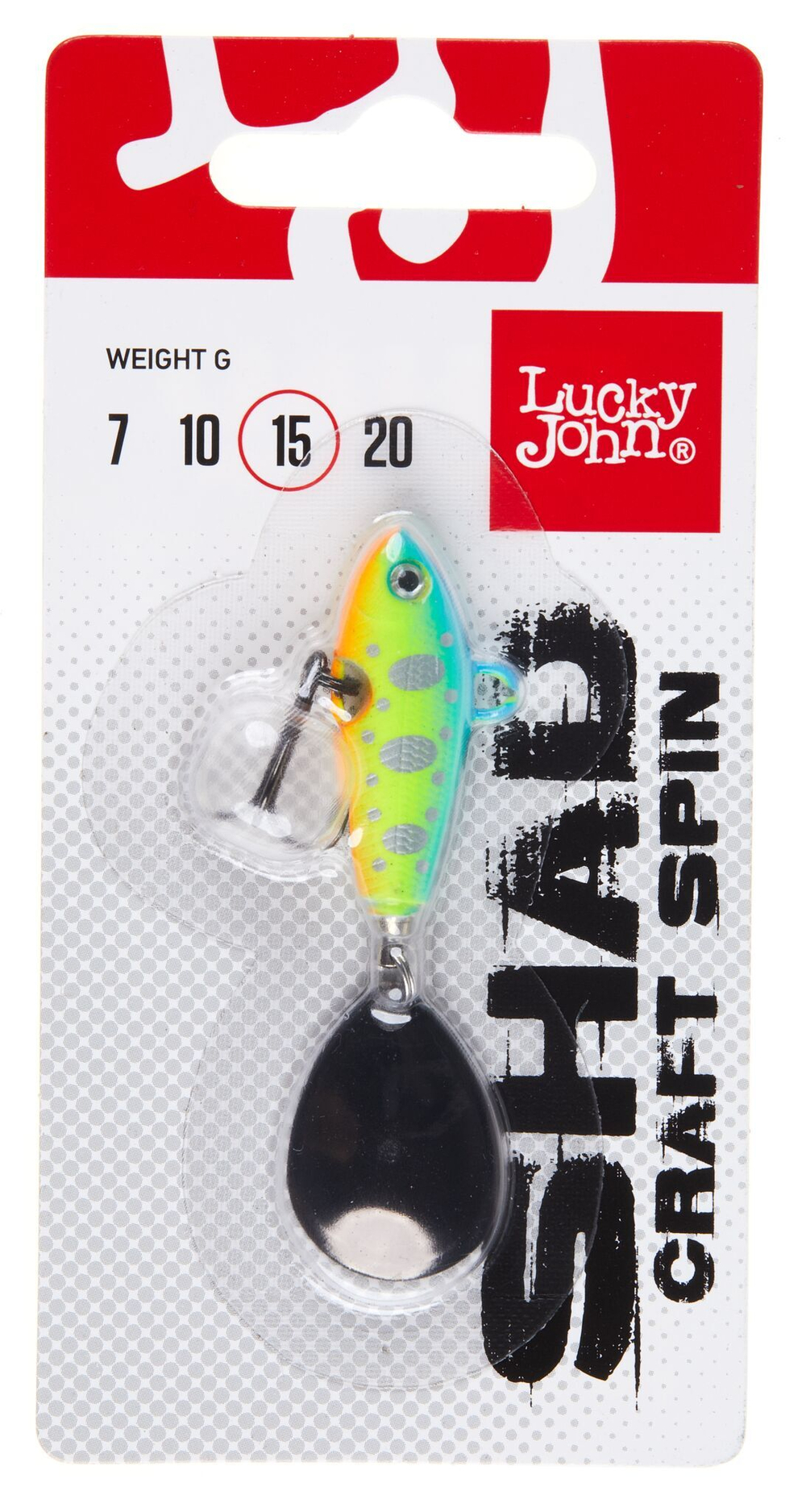 Тейл-спиннер Lucky John SHAD CRAFT SPIN 15.0г  015 в блистере