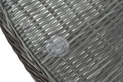 "Дольче" обеденная группа из искусственного ротанга, цвет графит