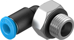QSML-G1/8-4-100 Угловой штуцер с цанговым зажимом и резьбой