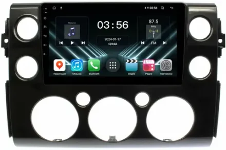 Магнитола для Toyota FJ Cruiser 2005-2022 (рамка черная) - FarCar 3246M на Android 13