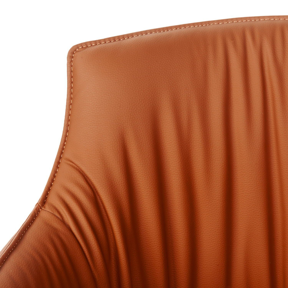 Лаунж кресло Sofia, экокожа терракот