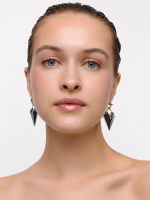 Серьги "Elongate brutal star" Bicolor