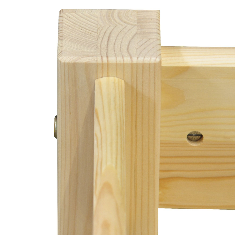 Кровать двухъярусная, 90х200х145, Дана, для детей, деревянная, лак, Dipriz