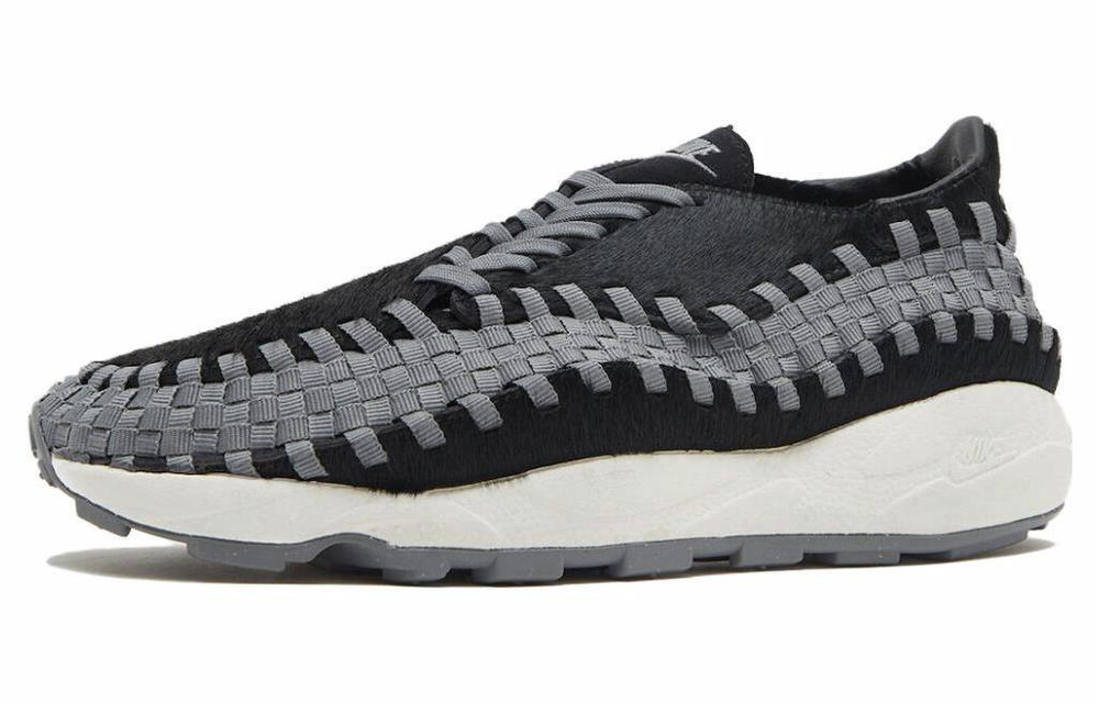 Кроссовки Nike Footscape Woven "Black And Smoke Grey" (Женская размерная сетка)