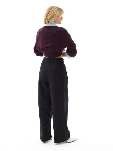 Винная трикотажная футболка-поло