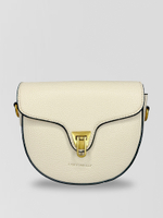 Сумка 11181 однотонная с длинным ремешком и золотой фурнитурой