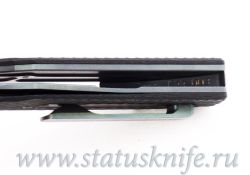 Нож TFK Tengu Damascus CF Green Anodizedфотография - 10