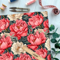 Ткань премиум шифон пестрая мозаика