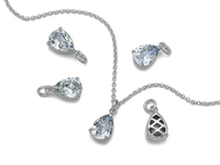 Подвеска Капля-мини с кристаллом, 10,5мм