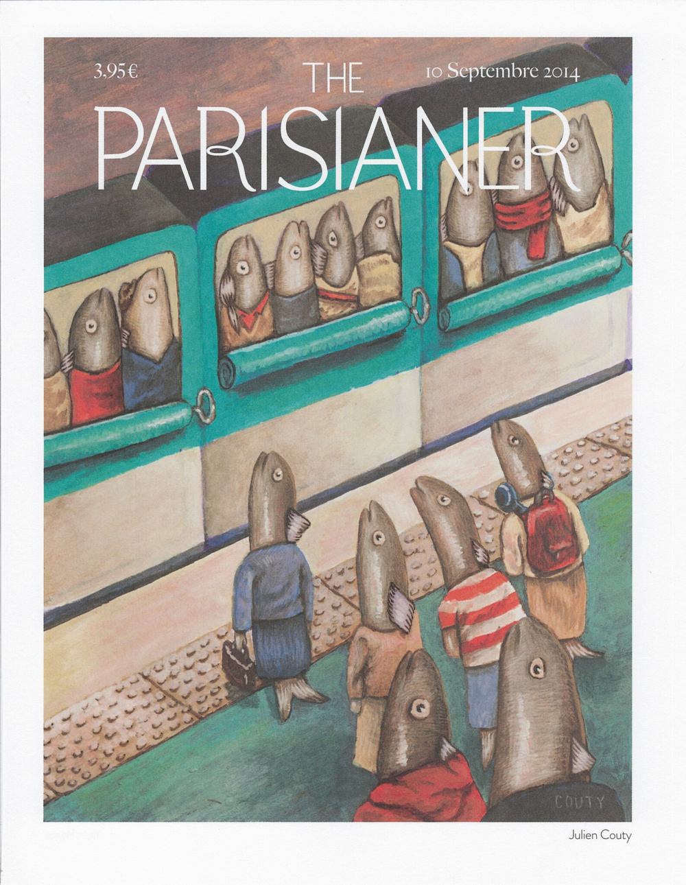 Постер журнала The Parisianer 10-09-2014, двойной