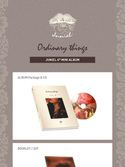 Альбом JUNIEL - ORDINARY THINGS 4th Mini Album