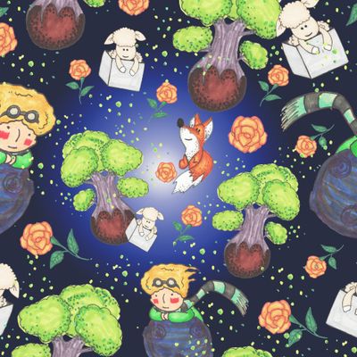 Маленький принц и роза