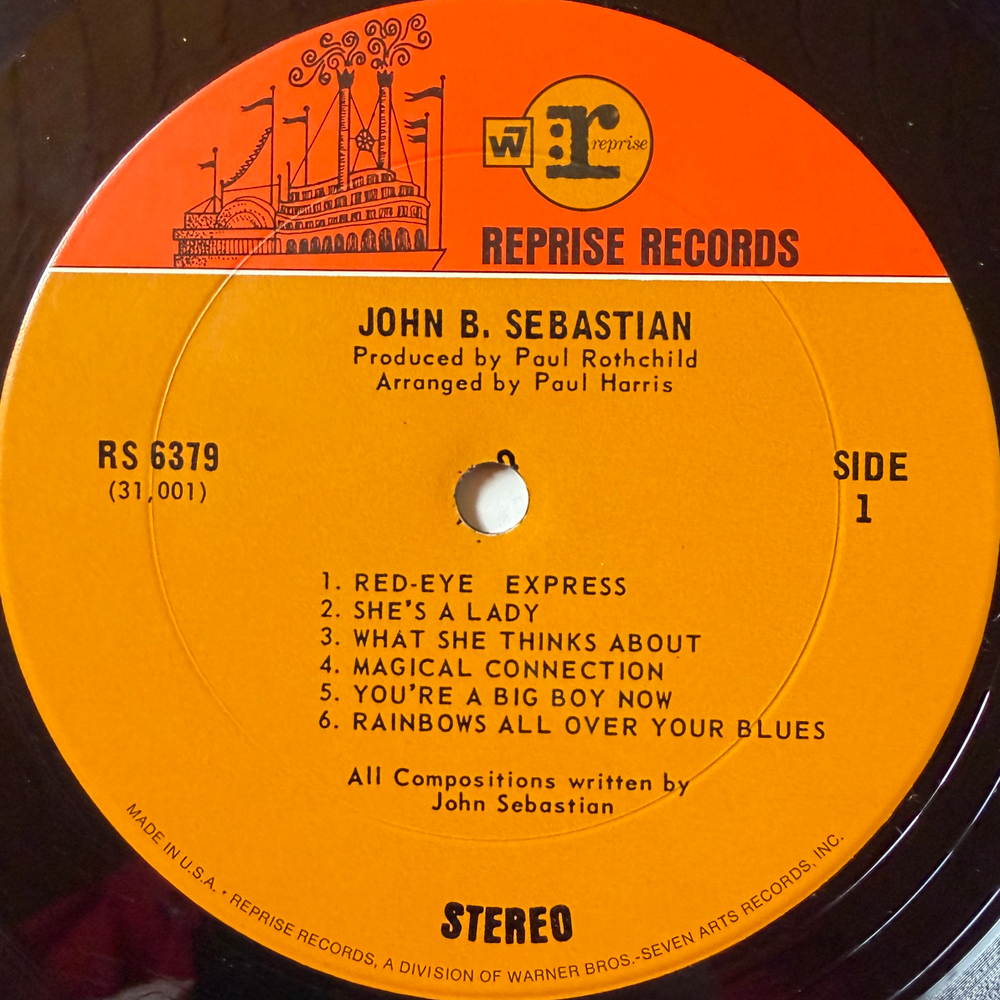John B. Sebastian ‎– John B. Sebastian (США 1970г.) Т