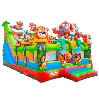 Коммерческий надувной батут «Тигриная страна 2», 8*5*5 м