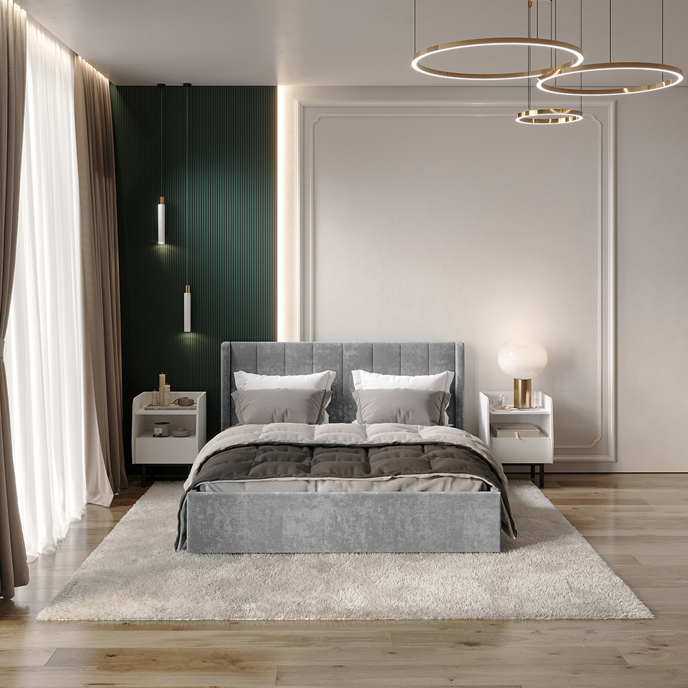 Кровать 160 "Версаль" КР-18 без основания хром