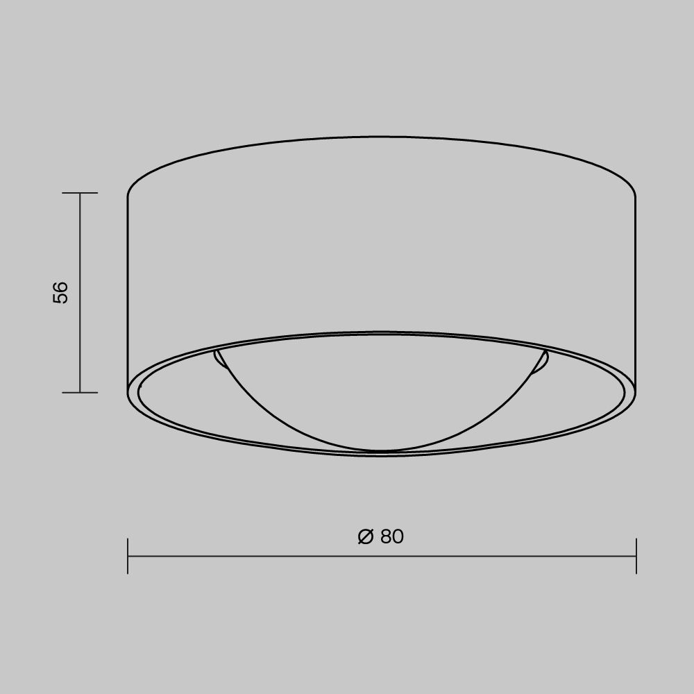Уличный потолочный светодиодный светильник Maytoni   O498CL-L7B3K