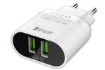 СЗУ с кабелем lightning 2USB 2.4А EMYX MY-A202 white