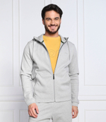 Худи saggy curved BOSS GREEN - серый(50469104)