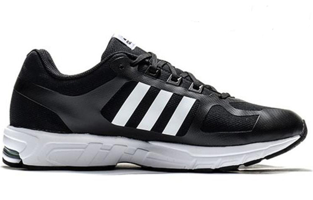 Adidas Equipment 10 comfortable, lightweight, wear-resistant, non-slip, low-cut Adiprene running shoes for men and women in black and white