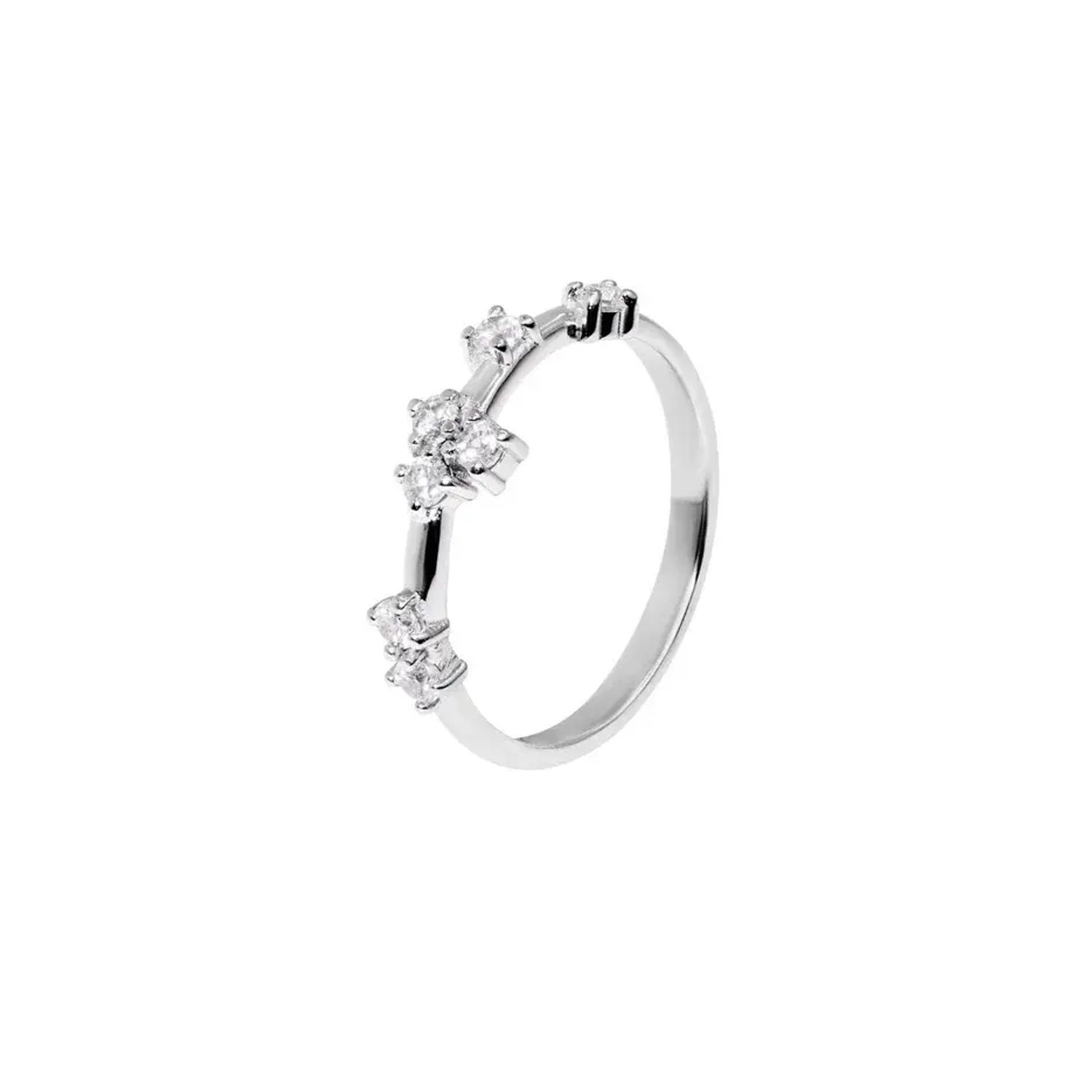 Кольцо Crystal Knuckle Ring - Silver