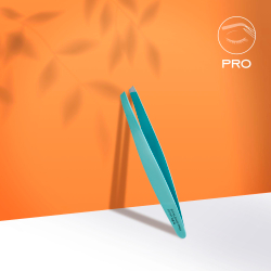 Пинцет EXPERT 65 TYPE 4мм (П-54) узкие скошенные кромки Голубой (TЕ-65/4) СТАЛЕКС