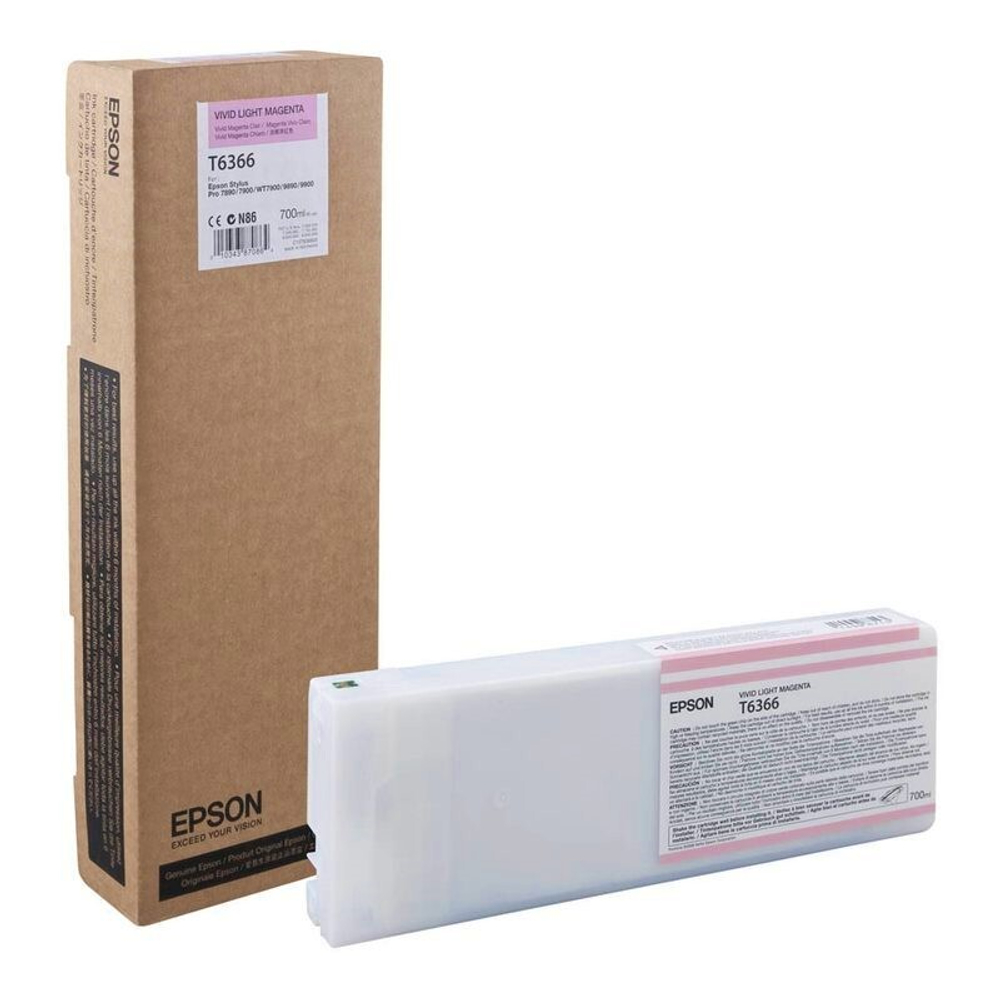 Картридж EPSON C13T636600 (T6366) для Stylus Pro 7890/7900/9890/9900 светло-пурпурный 700мл.