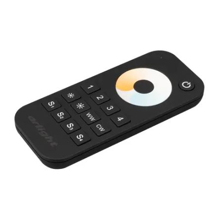 Пульт SMART-R34-MIX Black (4 зоны, 2.4G) (Arlight, IP20 Пластик, 5 лет) 031936