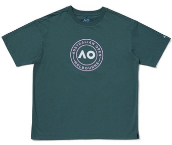 Мужская теннисная футболка Australian Open Round Logo Tennis - mallard green