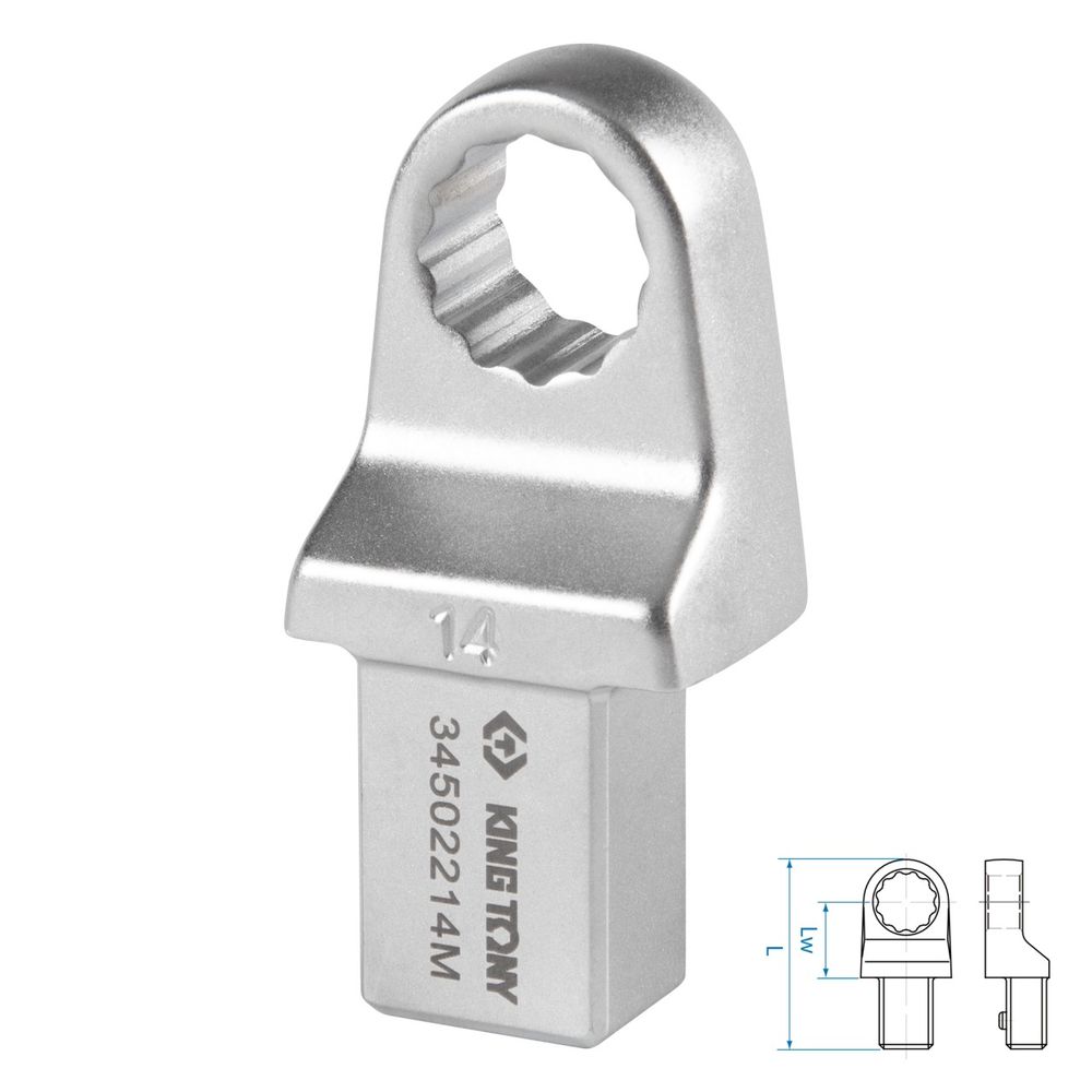 KING TONY (34502214M) Насадка накидная серии "FIT", 14 мм, 14х18 мм